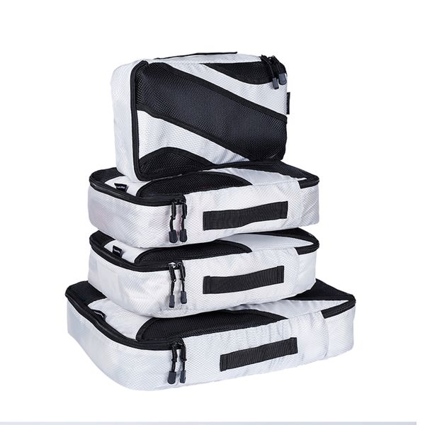Packing Cubes (Set of 4), 3 Sizes, Luggage Organizers