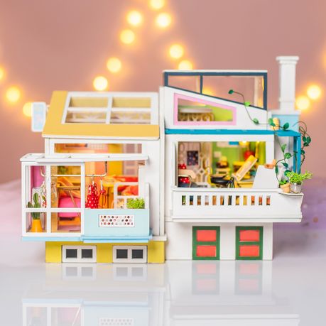 Miniature house store building kits