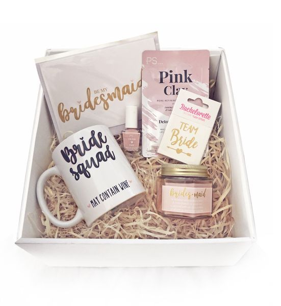 Oohlala Be my Bridesmaid Mug &amp; Beauty Gift box