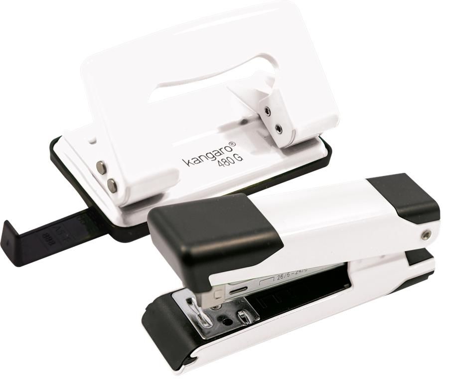 Kangaro Combo Mini 480 Punch & Hdm35 Stapler White Buy Online in