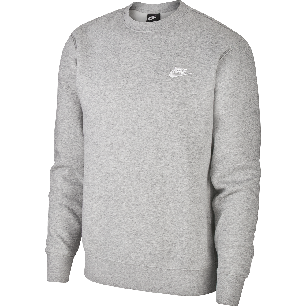 Nike Men's Sportswear Club Long Sleeve Crew-Neck Top | Buy Online in ...