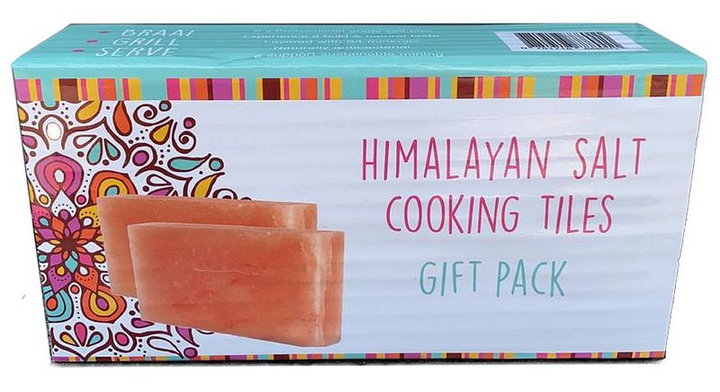 Himalayan Salt Cooking Block Tiles Gift Set