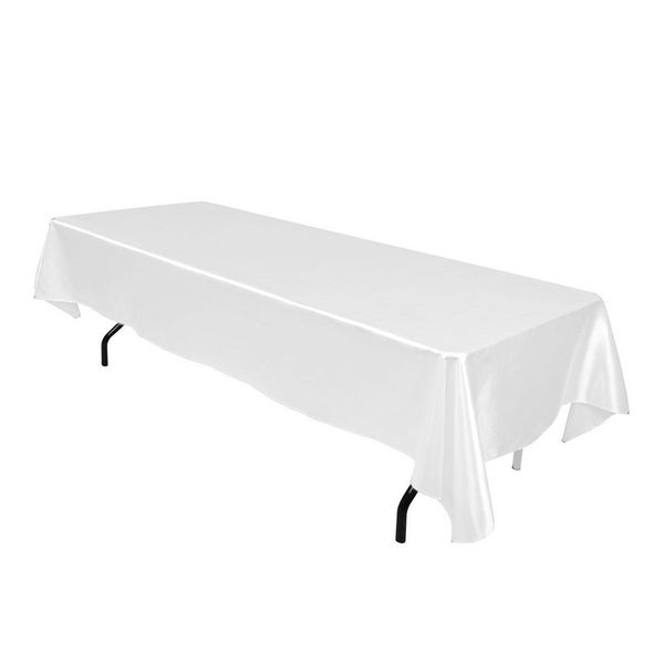 10 Seater Rectangular Satin Tablecloth