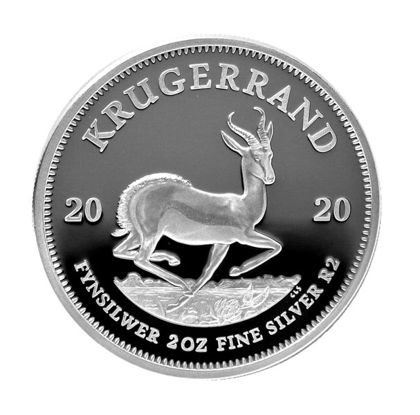 2020 Silver Proof Two Ounce Krugerrand in Box with Certificate