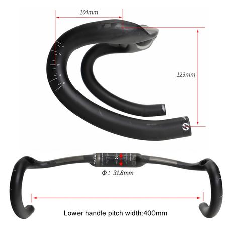 Toseek carbon fibre online handlebars