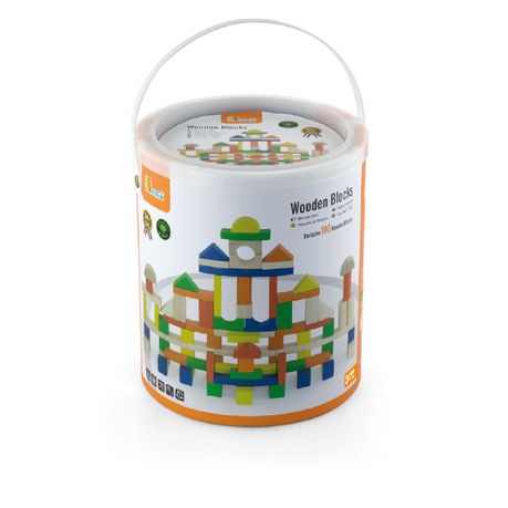 VIGA Wooden Blocks 100 Pieces
