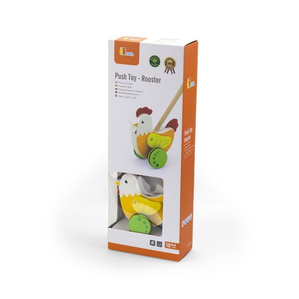 VIGA Push Toy - Rooster