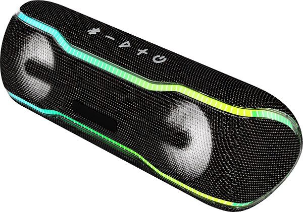 Aiwa bluetooth speaker with drum and light- Black -ABT-10000