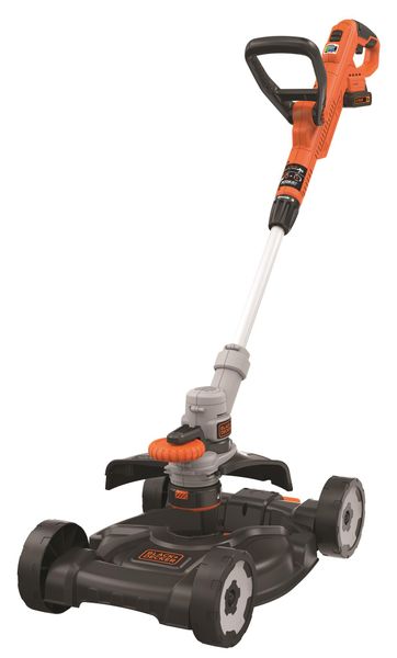 BLACK+DECKER 18V Cordless 28cm 3-IN-1 Strimmer Grass Trimmer (2.0 Ah Battery Included)