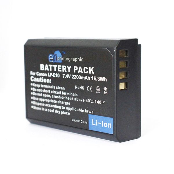 E-Photographic 2200mAh Lithium Battery for Canon LP-E10