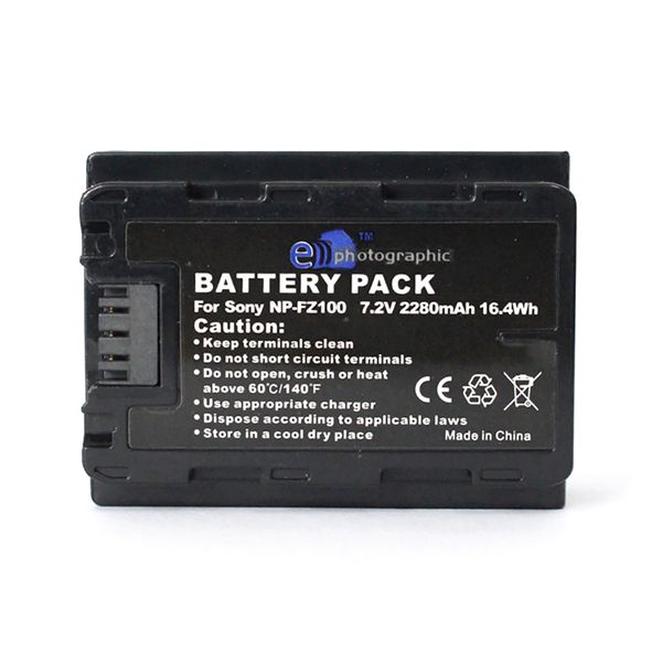 E-Photographic 2280 mAh Generic NP-FZ100 Lithium Battery-Sony Cameras