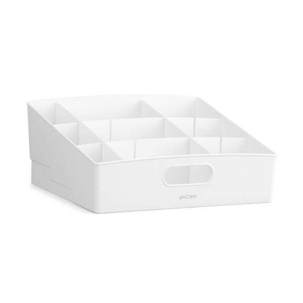 YouCopia ShelfBin Large 3-Tier Adjustable Bin - White