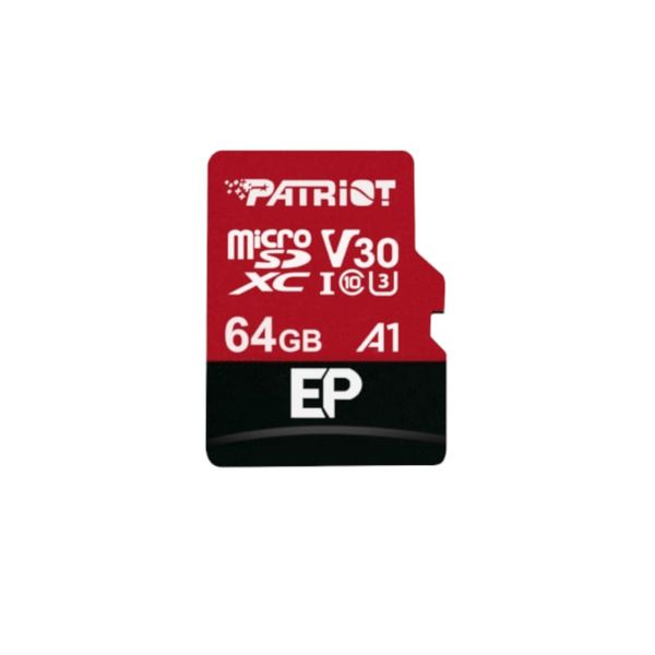 Patriot EP Series 64GB V30 A1 microSD Card