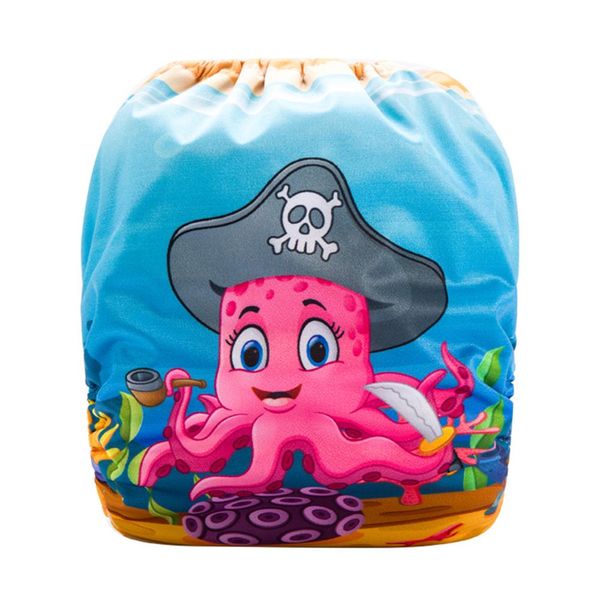Baby Octopus Cloth Diaper One Size Fits Most