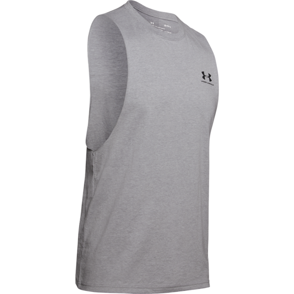 Under Armour Men's Sportstyle Left Chest Training Tank Top Grey