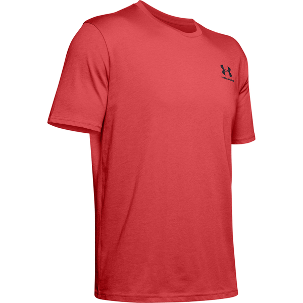 Under Armour Men's Sportstyle Left Chest Training Shirt LightRed