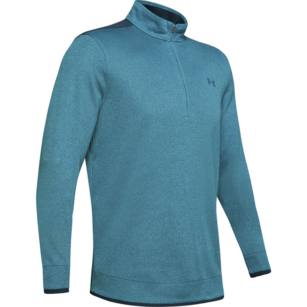 Under Armour Men's Fleece 1/2 Zip Golf Top Blue