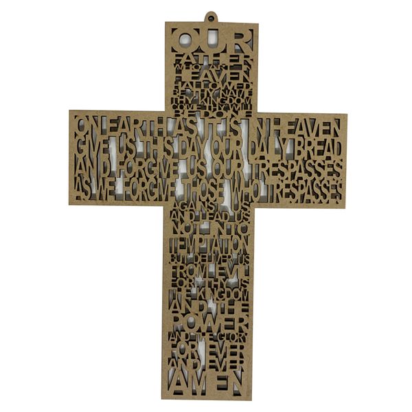 Prayer Cross - The Lord's Prayer - Religious Wall Art
