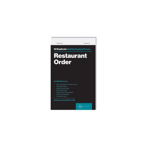 RBE - Carbonised Bar Order Book A7 112mmx70mm Pack 5