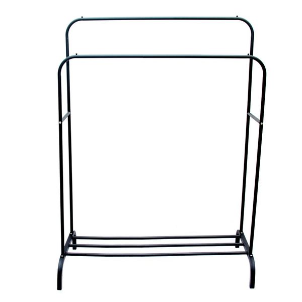 Dmart™ DIY Garment Rack Metal Double Rails Clothes Rack Organizer