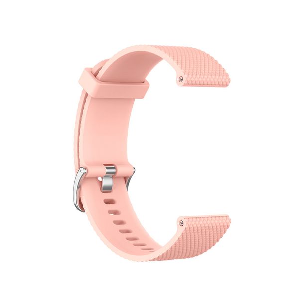 Silicon Sports Band Compatible for Garmin Vivoactive 4 (22mm) - Rose Pink