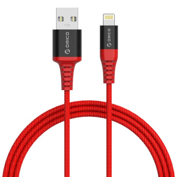 Orico Lightning 1m Aramid Braided Cable – Red