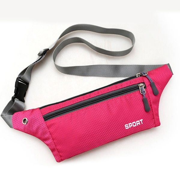 Running Waist Bag 3 Zipper Pockets