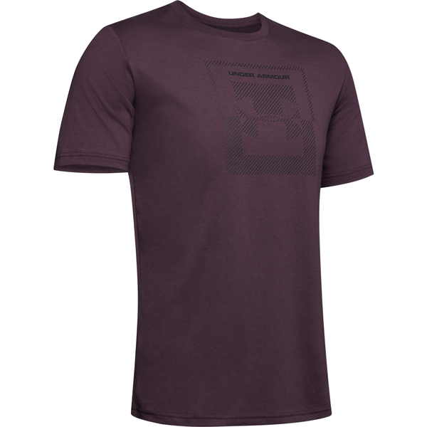 Under Armour Men's Inverse Box Logo Training Shirt - Purple