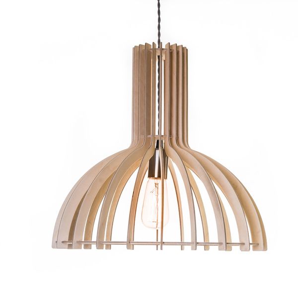 Taillifer-Lunar Pod 40-Pendant light- Birch Plywood-Pure