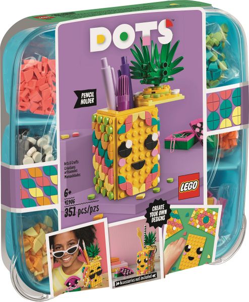 DOTS Pineapple Pencil Holder Set by LEGO 41906
