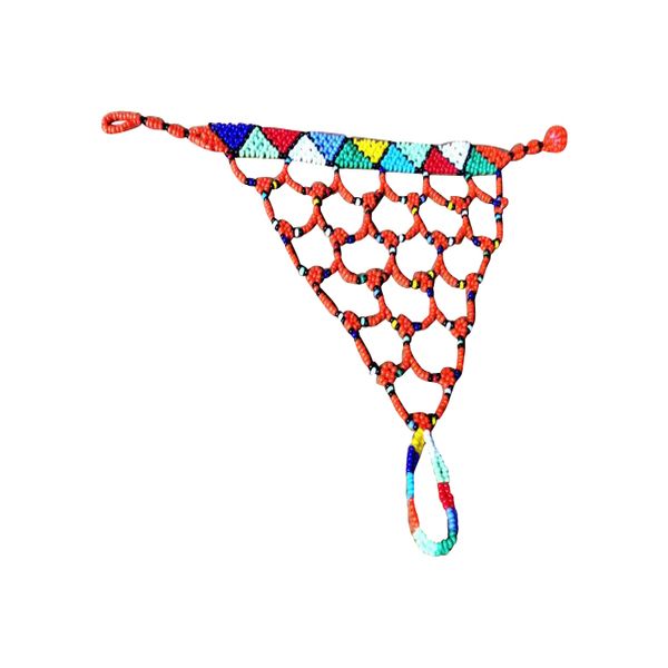 Multi coloured tribal traditional zulu bracelet ring jewellery for women