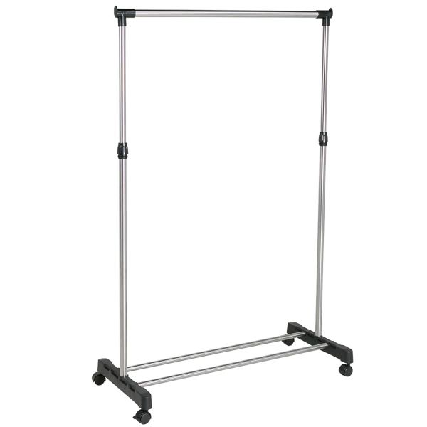 Clothing Rail with 1-Rod Pole