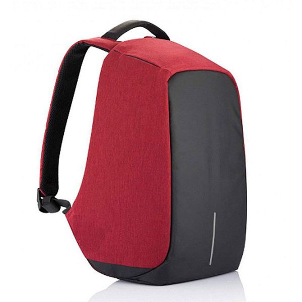Anti-theft Travel Backpack Laptop Bag with USB Charging Port - Maroon