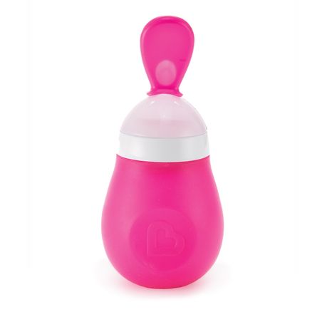 Munchkin BPA Free Squeeze Easy Squeezy Spoon - Pink Image