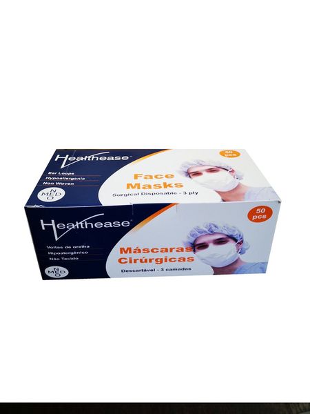 Healthease Surgical Face Mask With Ties - 3ply