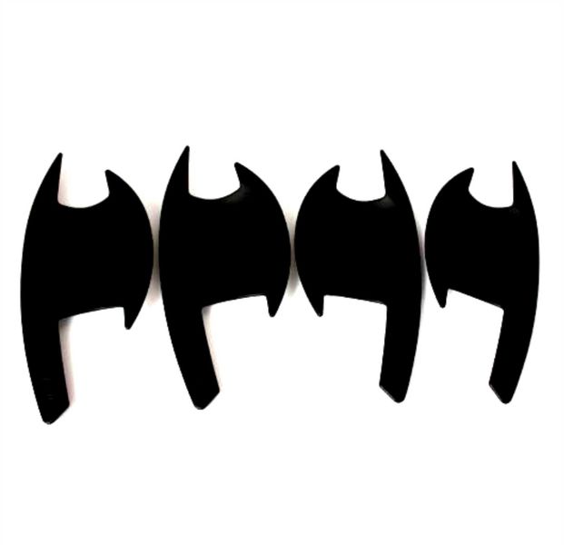 Mitsubishi Triton Double Cab 2015-2018 Door Handle Cups Matte Black