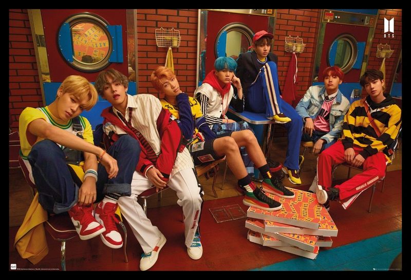 BTS - Crew Poster with Black Frame
