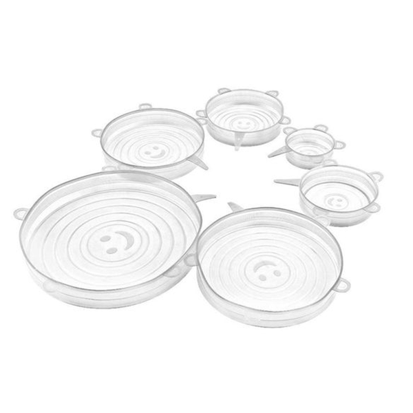 Flexi-Lid Reusable Stretch Silicone Lids (Pack of 6)