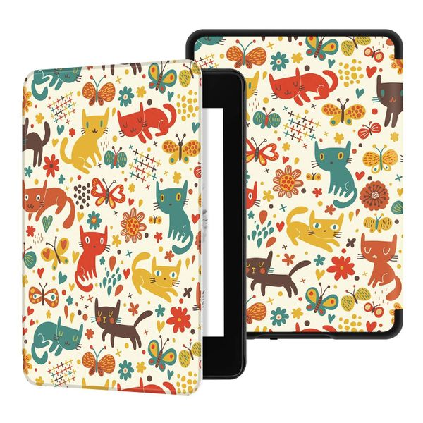 Ayotu Case Fits Kindle Paperwhite - Colourful Cats
