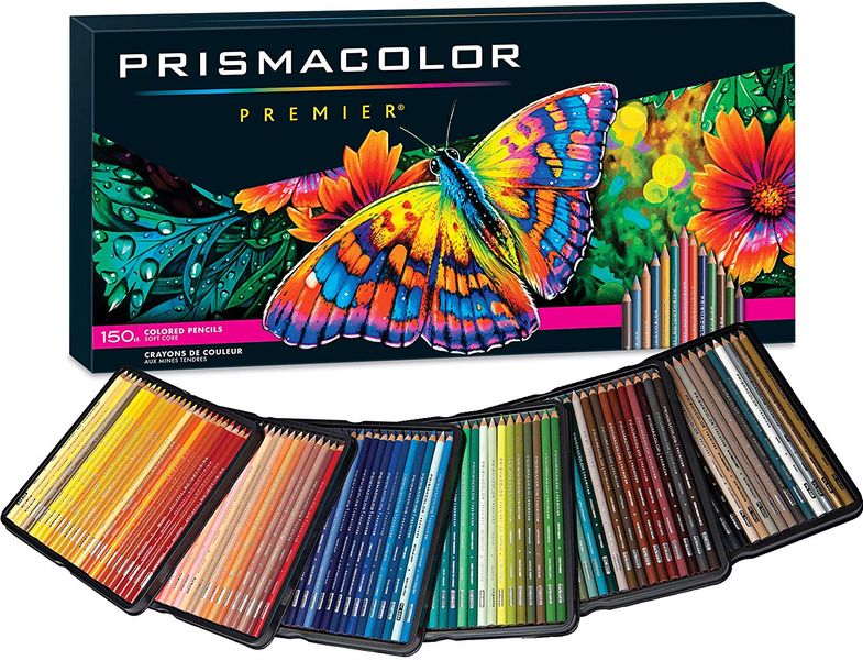 150 Prismacolor Premier Soft Core Colored Pencils Set