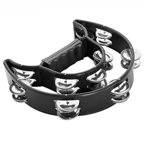 Santa Fe SUNTMB-BK Tambourine Half Moon abs Black
