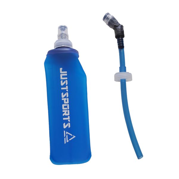 Justsports Soft Flask (450ml) with Extension Straw