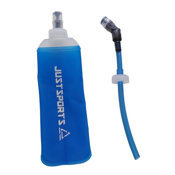 Justsports Soft Flask (450ml) with Extension Straw
