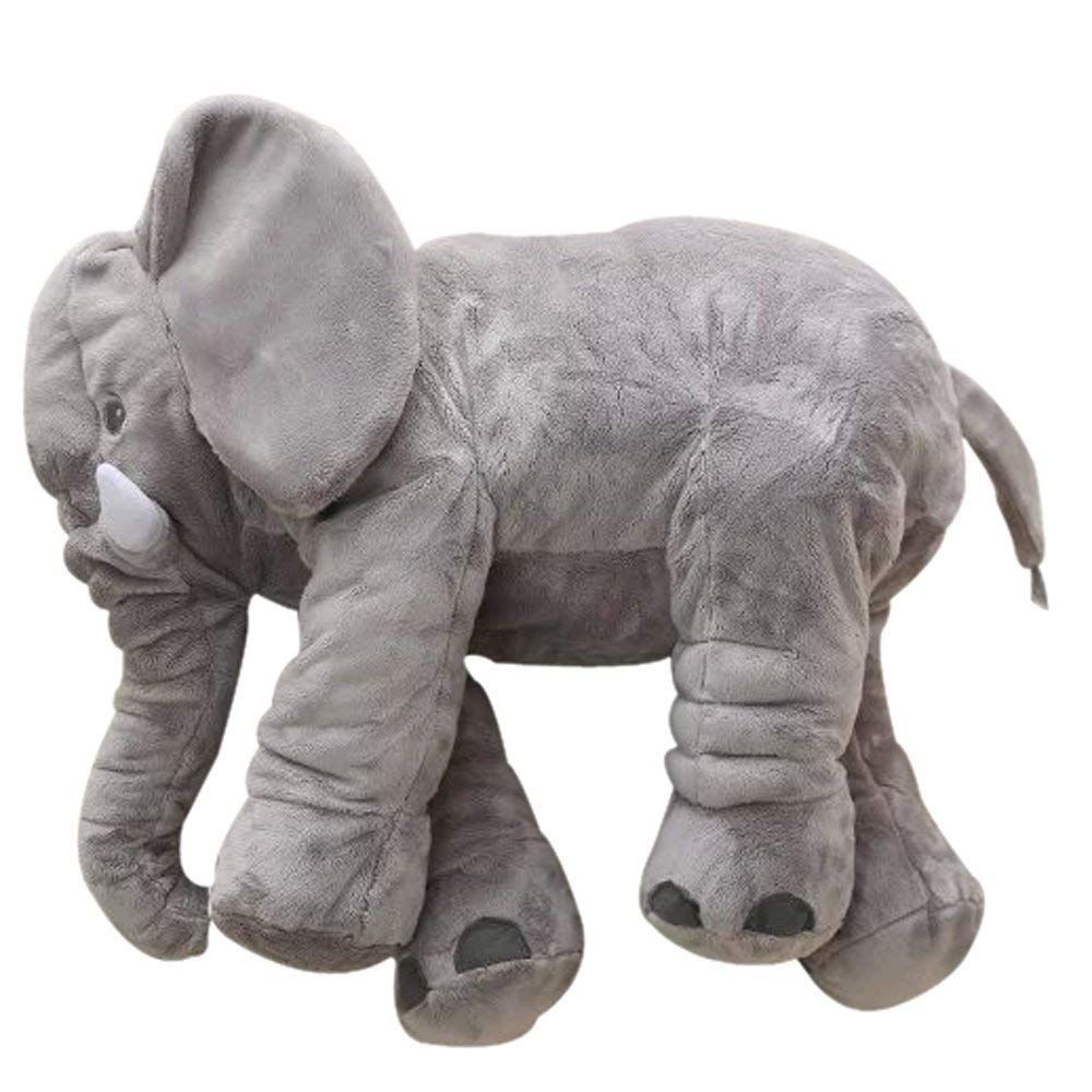 Totland Grey Elephant Pillow Short Plush Pillow 80cm Shop Today