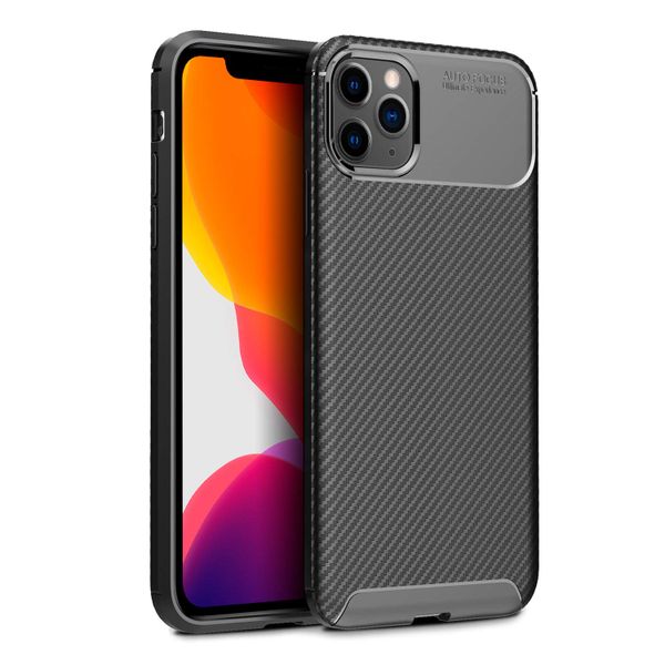 Tekron Premium Shock Resistant Slim TPU Carbon Case for iPhone 11 Pro