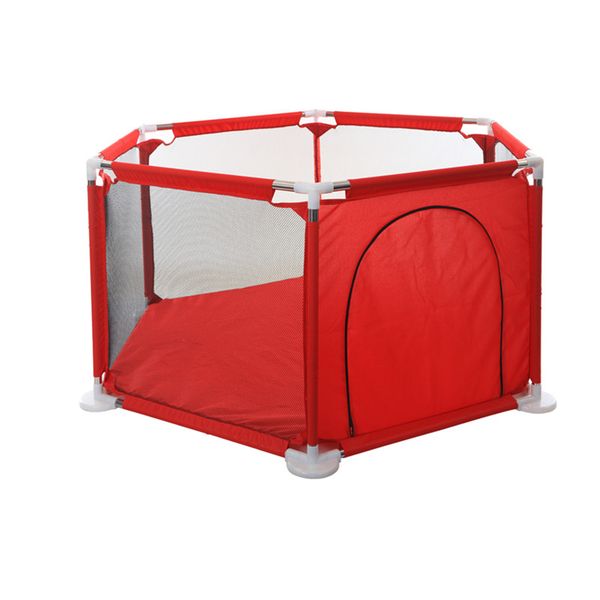 Baby Ball Pool Safety Fence with 50 Balls - Red