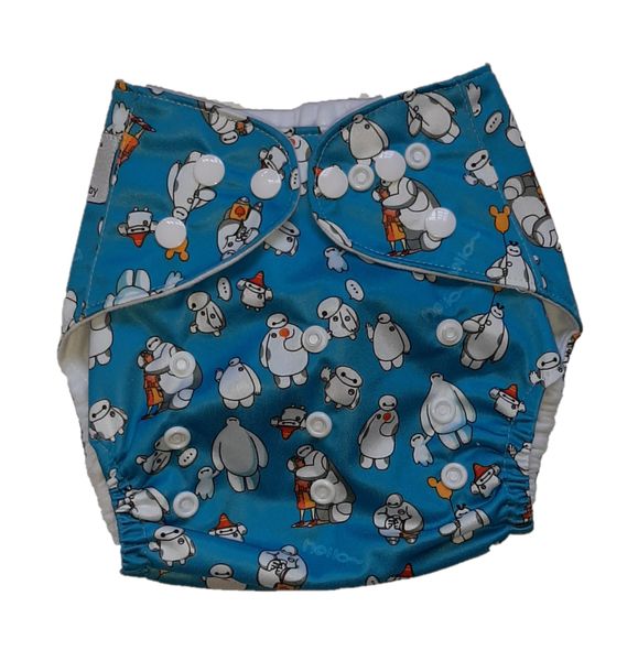 Naughty Baby Reusable Cloth Pocket Nappies - Blue