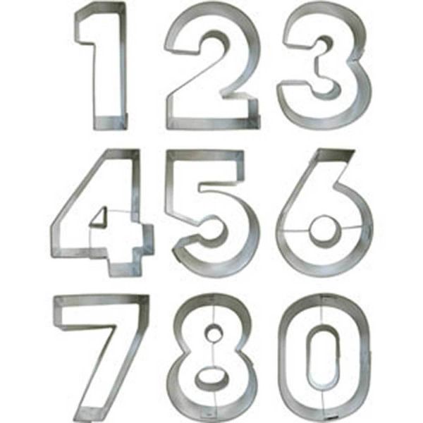 Numerical Cookie Cutter Set - 9 Piece