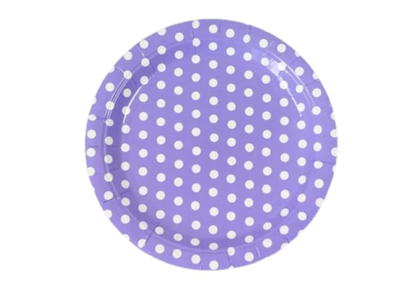 Purple Polka Dots - Set Of 40 image