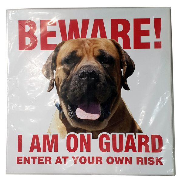 HA. Beware- Boerboel Gate Sign